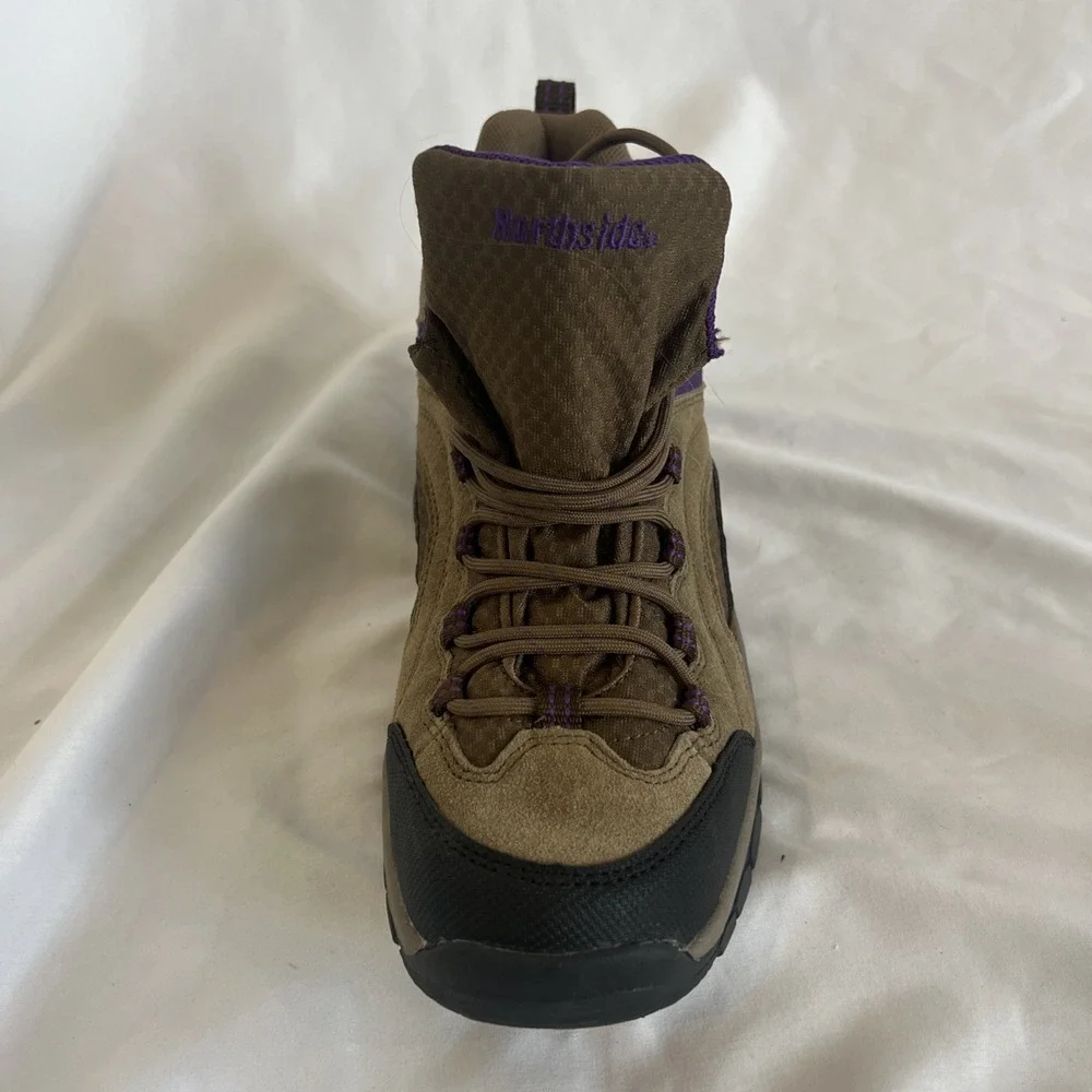 Northside Women's 9.5 Hiking Boots Waterproof‎ Trail Shoe Brown Purple Walking